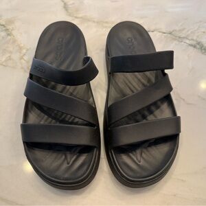 Crocs Black Slide Sandals
